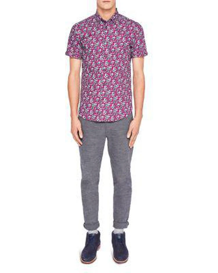 商品Ted Baker London|Sellla Printed Floral Regular Fit Button-Down Shirt,价格¥770,第3张图片详细描述