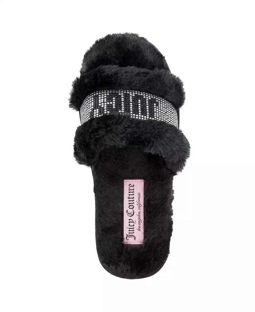 商品Juicy Couture|Women's Halo Faux Fur Slip-On Slippers,价格¥337,第4张图片详细描述