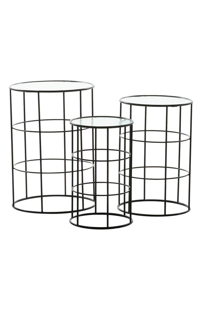 商品VIVIAN LUNE HOME|Black Iron Contemporary Accent Table - Set of 3,价格¥1583,第4张图片详细描述