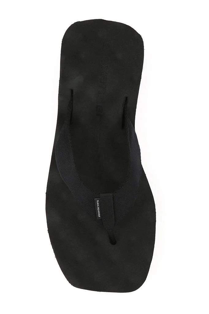 商品Alexander Wang|Black nylon thong slippers,价格¥1150,第3张图片详细描述