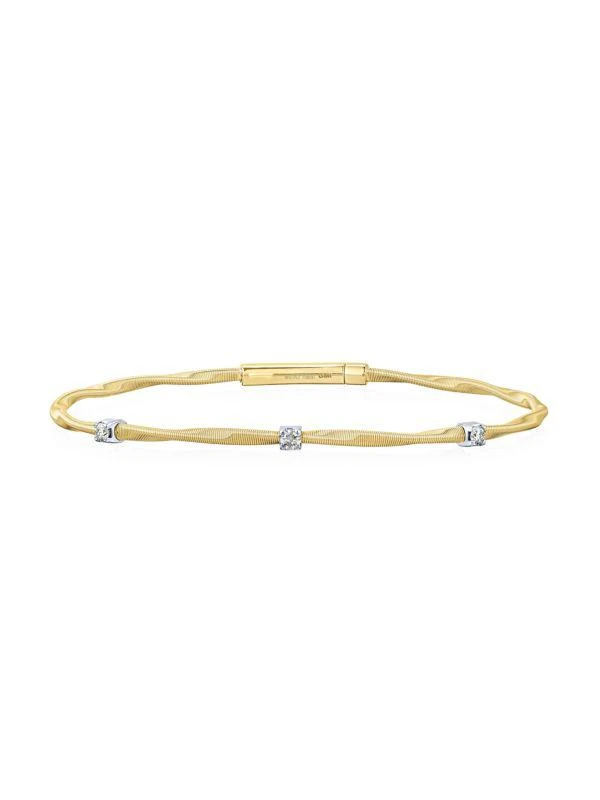 商品Saks Fifth Avenue|14K Two Tone Gold & 0.16 TCW Diamond Bracelet,价格¥11267,第1张图片