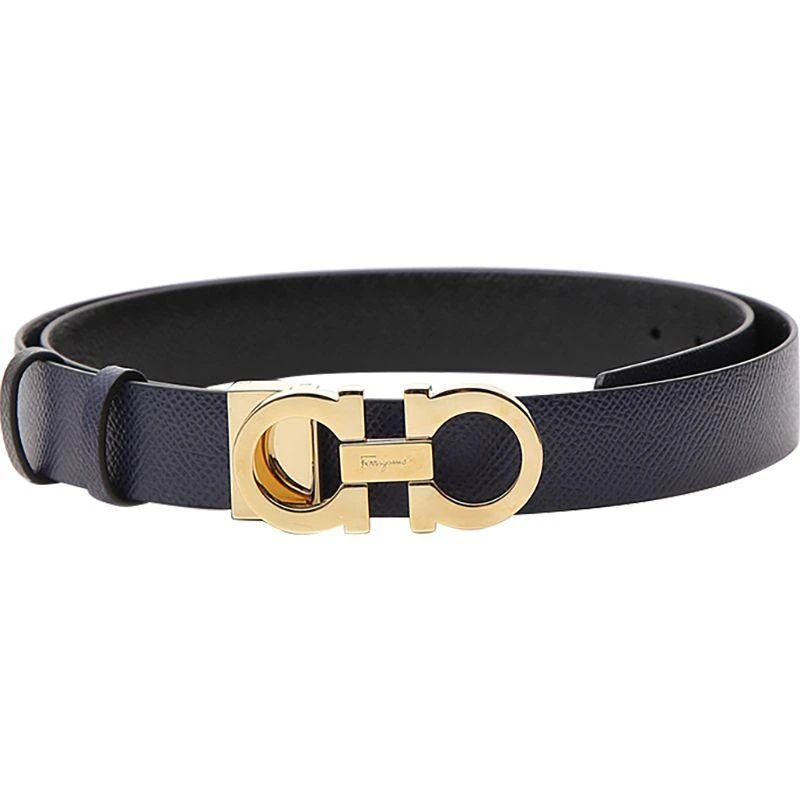 商品Salvatore Ferragamo|Salvatore Ferragamo 菲拉格慕 女士深蓝色皮革腰带 23-A565-674552,价格¥4151,第5张图片详细描述
