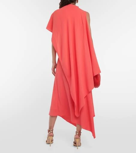 商品ROKSANDA|Pascale cape-detail crêpe maxi dress,价格¥8609,第3张图片详细描述