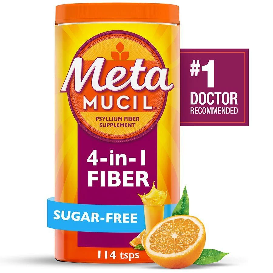 商品Metamucil|美达施膳食纤维素(不含蔗糖)罐装 橙子味 114次,价格¥196,第1张图片