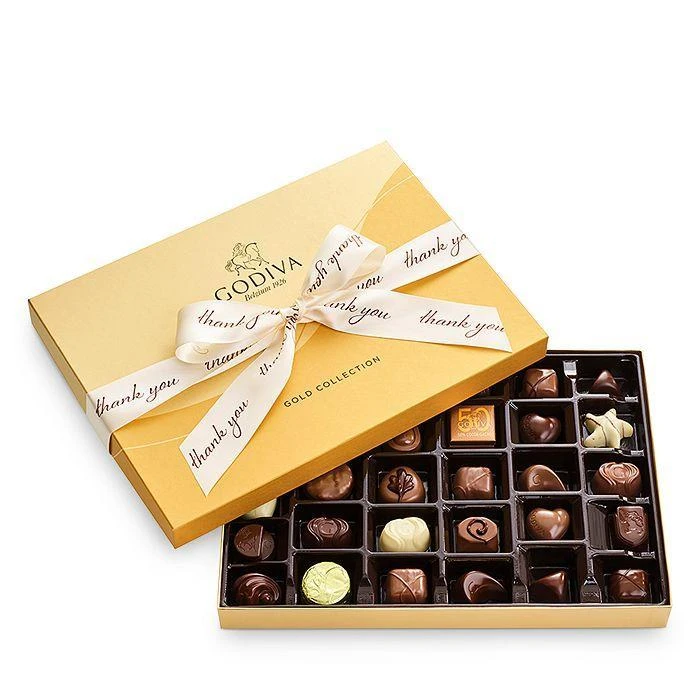 商品Godiva|Thank You Gold Gift Box, 19粒装,价格¥239,第2张图片详细描述