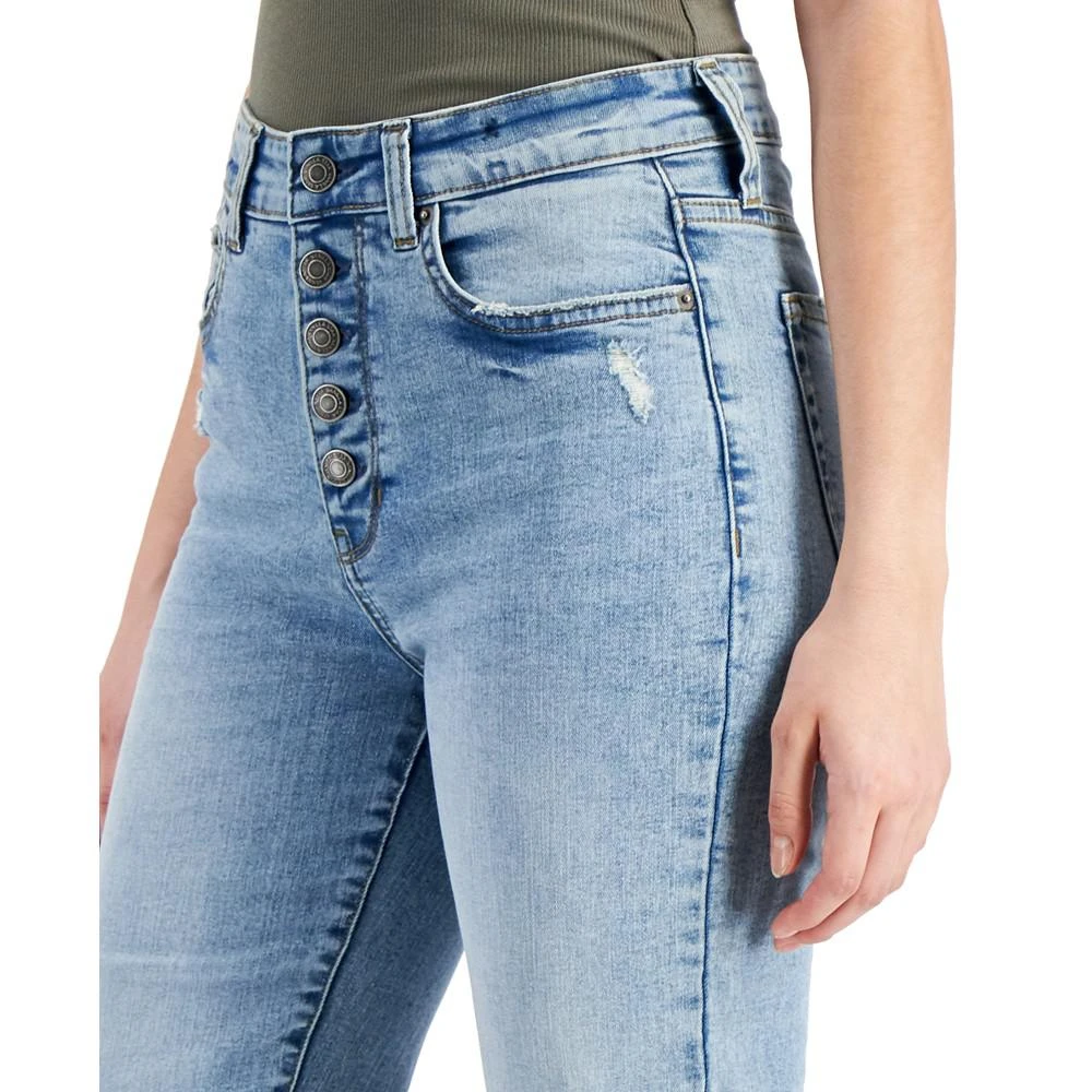 Juniors' Ripped Slim Straight-Leg Jeans 商品