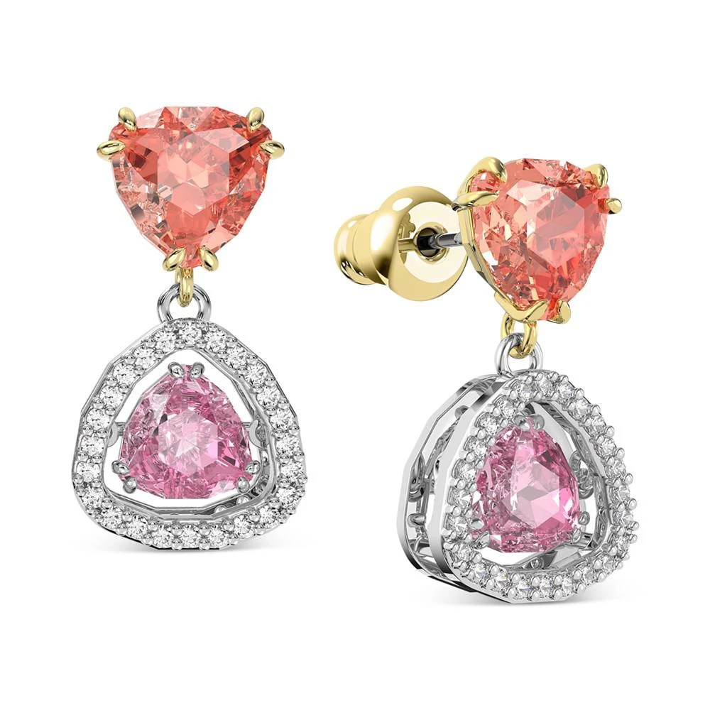 商品Swarovski|Two-Tone Crystal Millenia Drop Earrings,价格¥868,第2张图片详细描述
