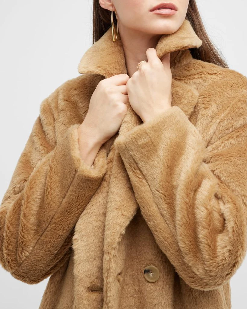 Double-Breasted Faux-Shearling Coat 商品