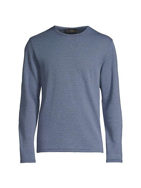 商品Vince|Stripe Long-Sleeve Crewneck T-Shirt,价格¥1128,第1张图片