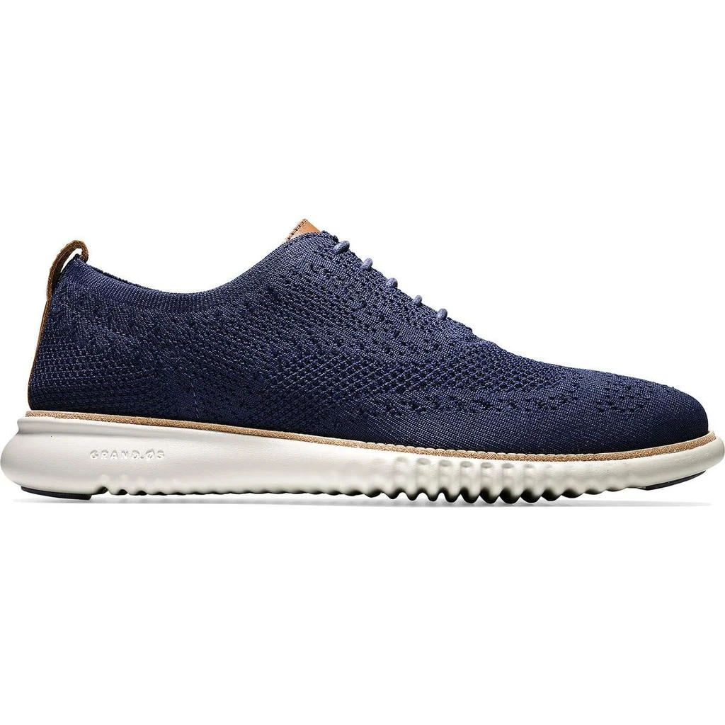 商品Cole Haan|Cole Haan Mens 2.ZEROGRAND Stitchlite Knit Leather Trim Oxfords,价格¥441,第2张图片详细描述