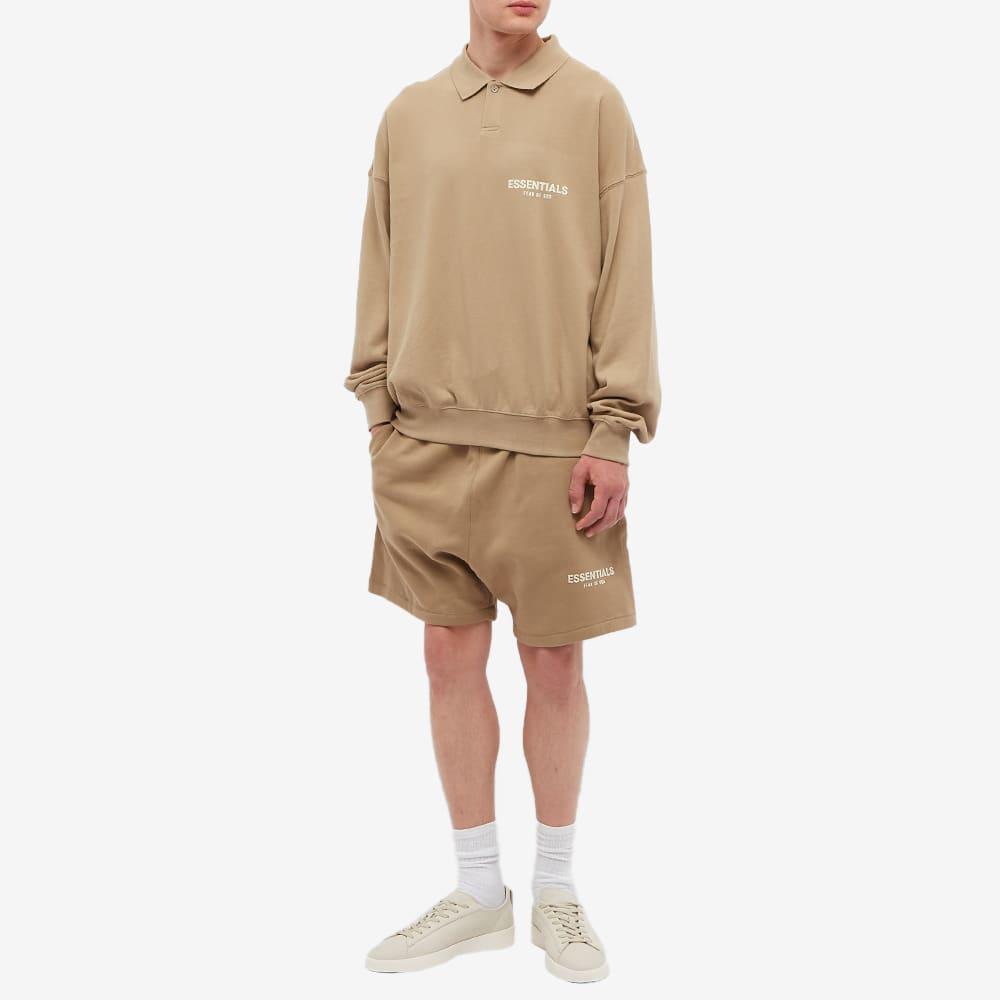 商品Essentials|FEAR OF GOD ESSENTIALS Logo Long Sleeve Polo,价格¥662,第6张图片详细描述