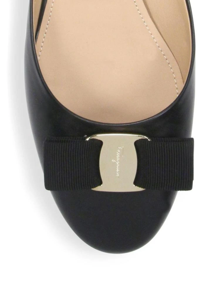 商品Salvatore Ferragamo|Emile Leather Slide Flats,价格¥2599,第3张图片详细描述