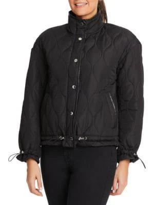商品Vince Camuto|Quilted High Neck Puffer Jacket,价格¥475,第1张图片