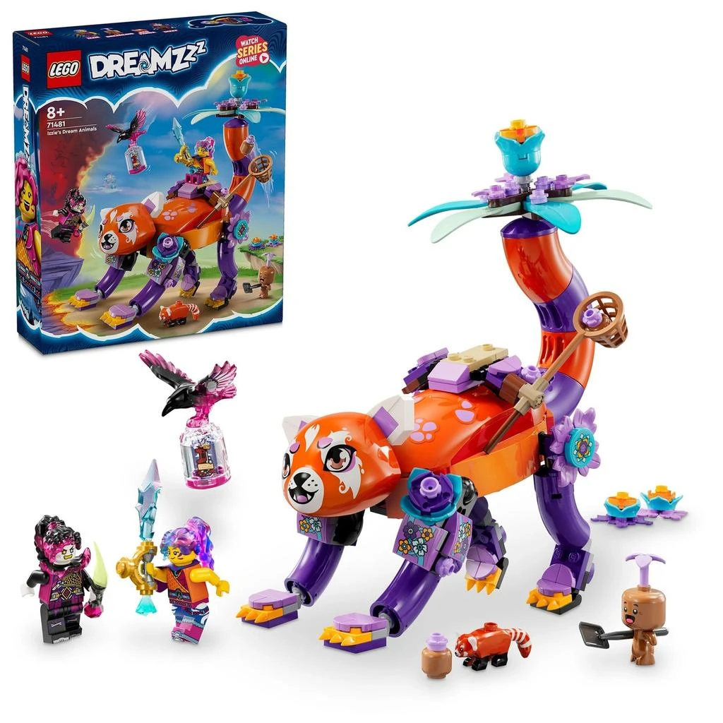 商品LEGO|LEGO DREAMZzz Izzie’s Dream Animals Building Toy Set 71481,价格¥388,第1张图片