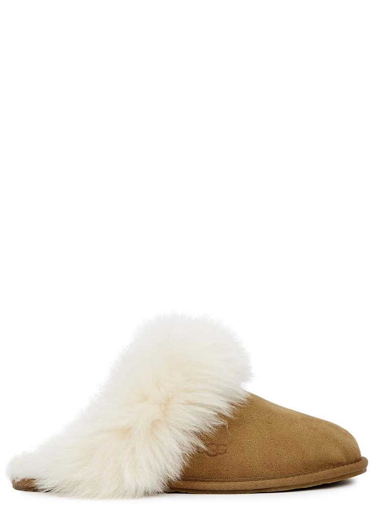 商品UGG|Scruff Sis shearling-trimmed suede slippers,价格¥882,第1张图片