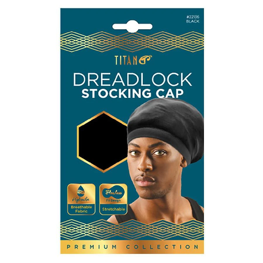 商品Titan|Dreadlock Stocking Black Cap,价格¥17,第1张图片