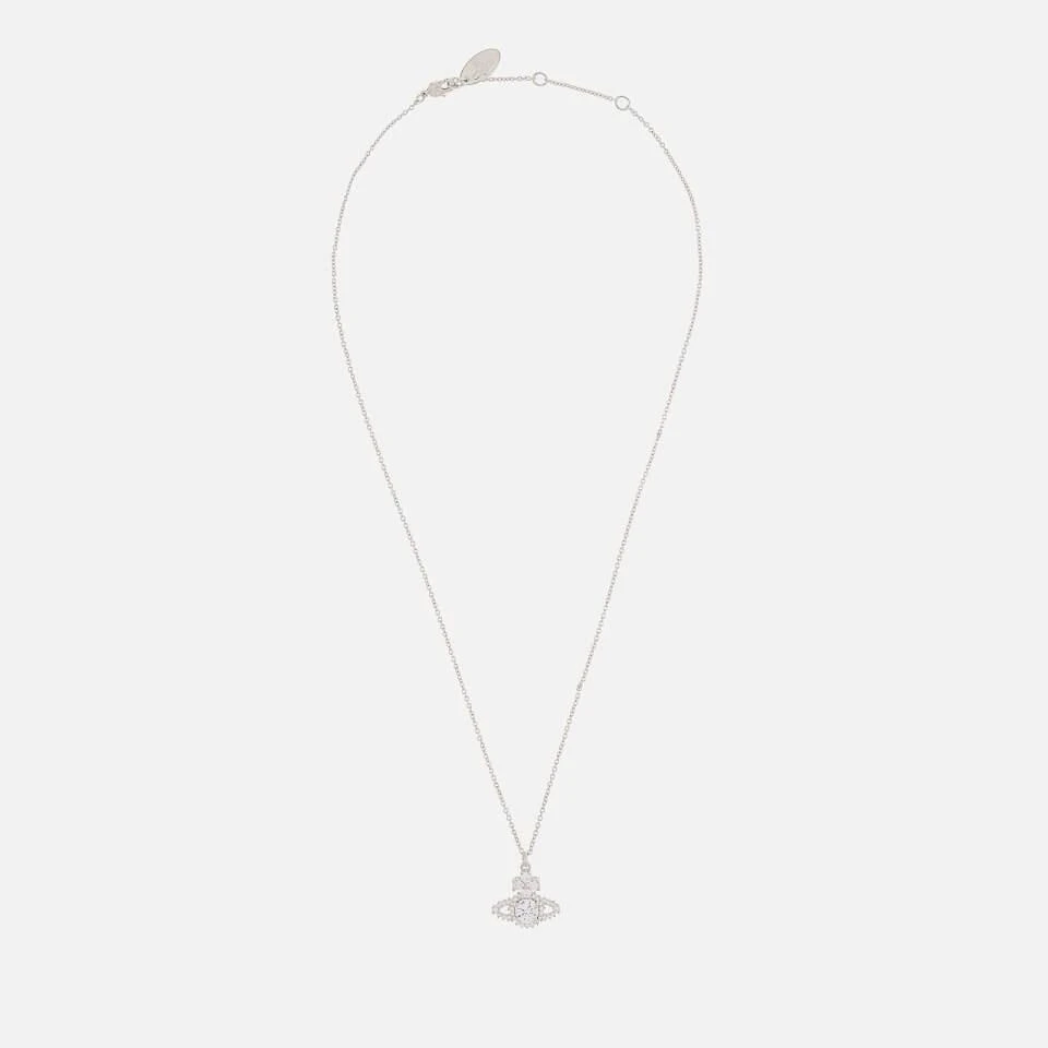 商品Vivienne Westwood|Vivienne Westwood Women's Valentina Orb Pendant - Platinum/White,价格¥1332,第2张图片详细描述