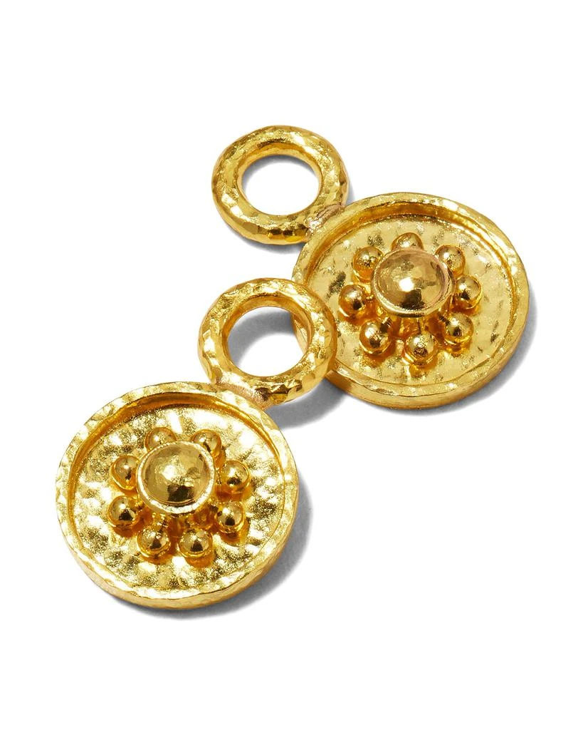 商品Elizabeth Locke|19k Gold Daisy Disc Earring Pendants,价格¥12102,第3张图片详细描述