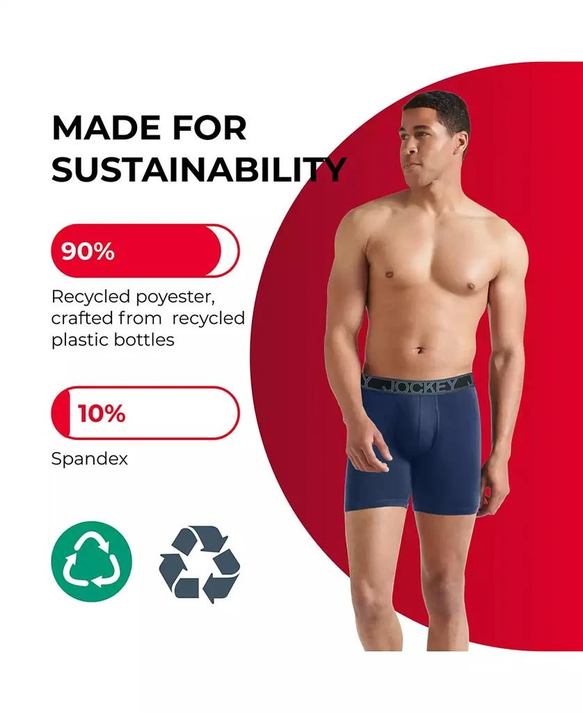 3-Pack Active Microfiber 5" Boxer Briefs 商品