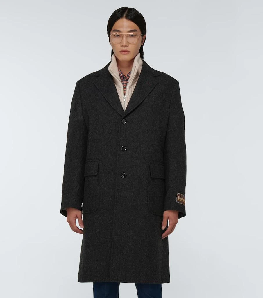 商品Gucci|Single-breasted wool coat,价格¥18032,第3张图片详细描述