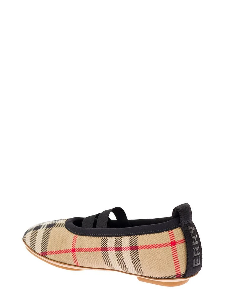 商品Burberry|Vintage Check Cotton Mini Grace Flat Shoes Burberry Kids Girl,价格¥1759,第3张图片详细描述