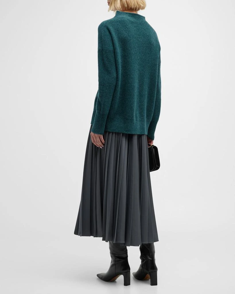 商品Vince|Boiled Cashmere Funnel-Neck Pullover,价格¥3258,第5张图片详细描述