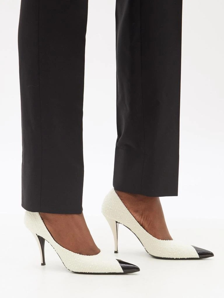 商品Yves Saint Laurent|Viper toe-cap tweed pumps,价格¥6429,第3张图片详细描述