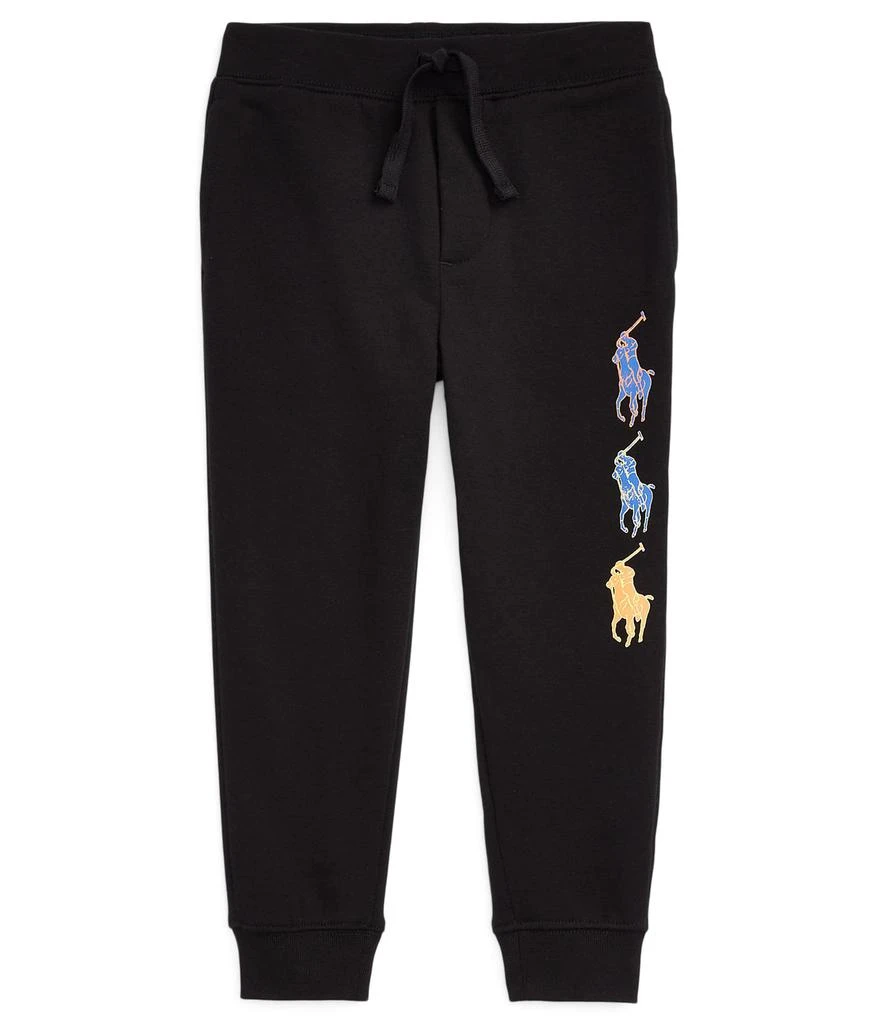 商品Ralph Lauren|Big Pony Fleece Jogger Pants (Little Kids),价格¥262,第1张图片