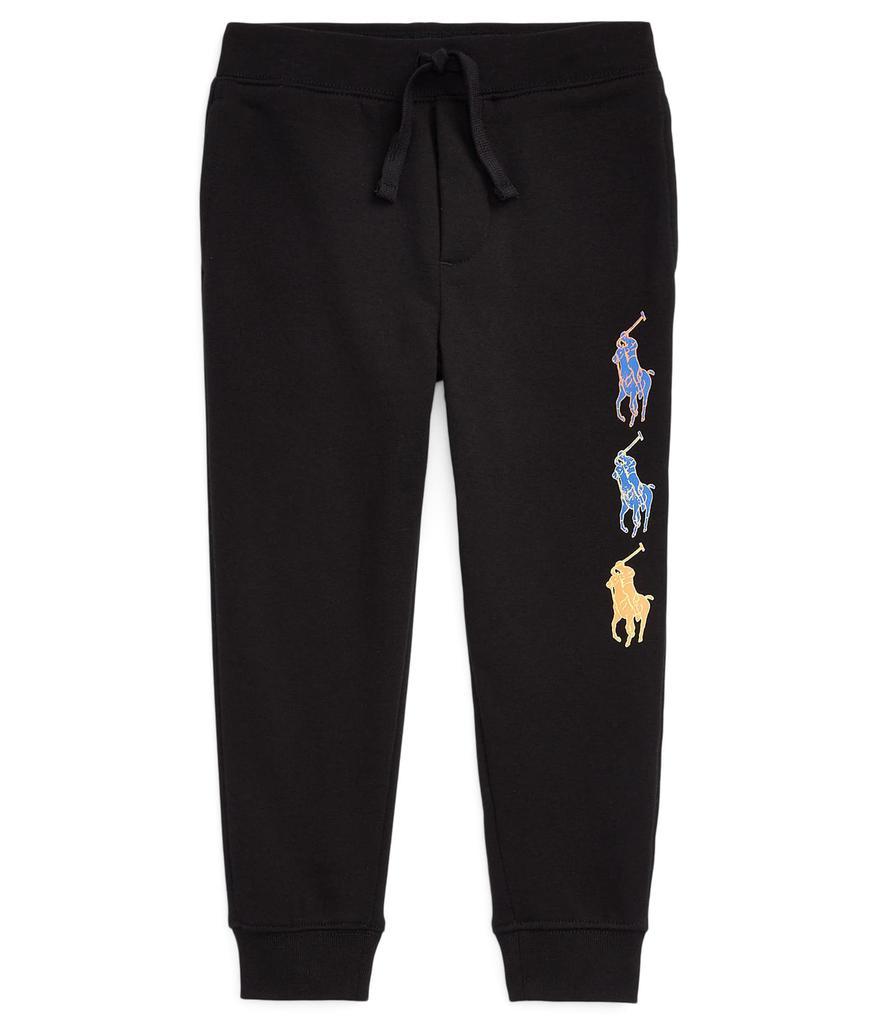 商品Ralph Lauren|Big Pony Fleece Jogger Pants (Little Kids),价格¥364,第1张图片