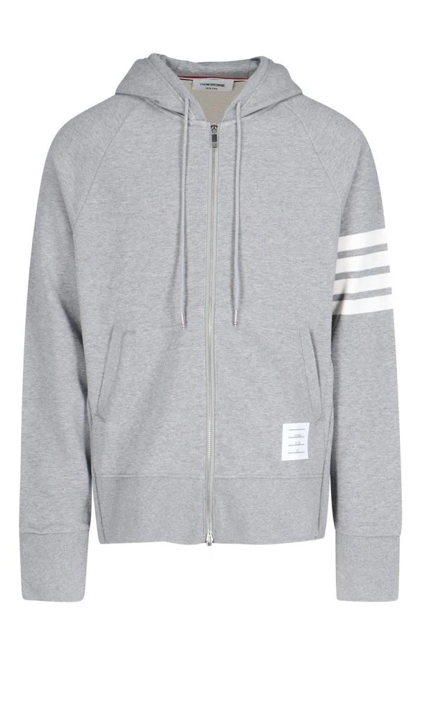 商品Thom Browne|Thom Browne 4 Bar Zipped Hoodie,价格¥5620,第1张图片