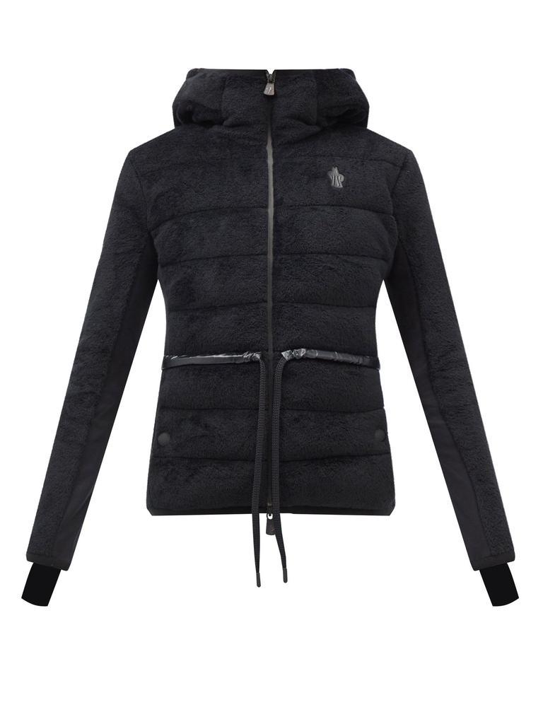 商品Moncler|Logo-patch faux-fur quilted down hooded jacket,价格¥6837,第1张图片