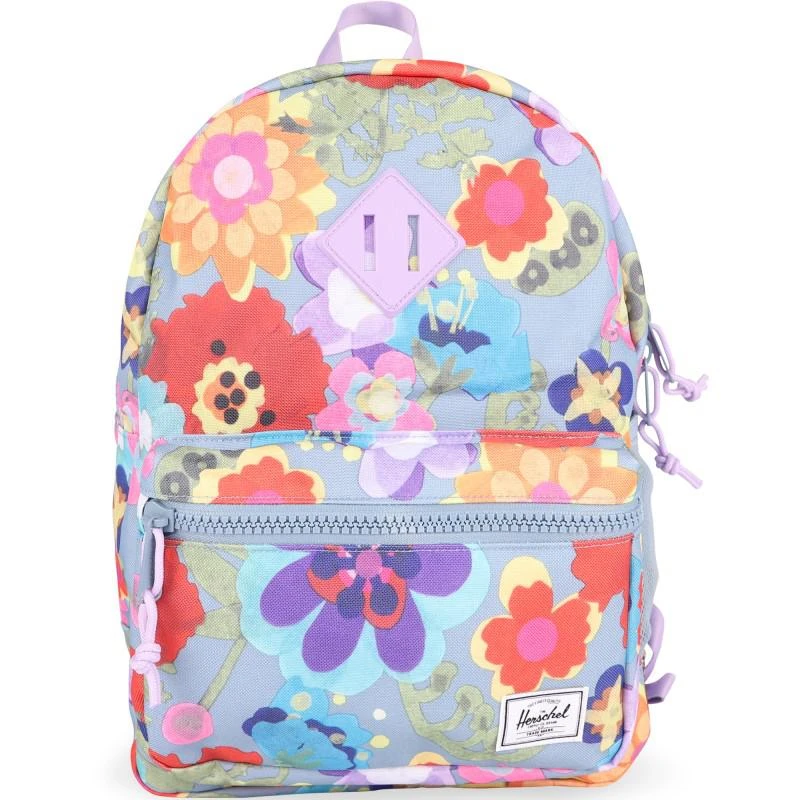 商品Herschel Supply|All over flowers light blue backpack front pocket,价格¥569,第1张图片