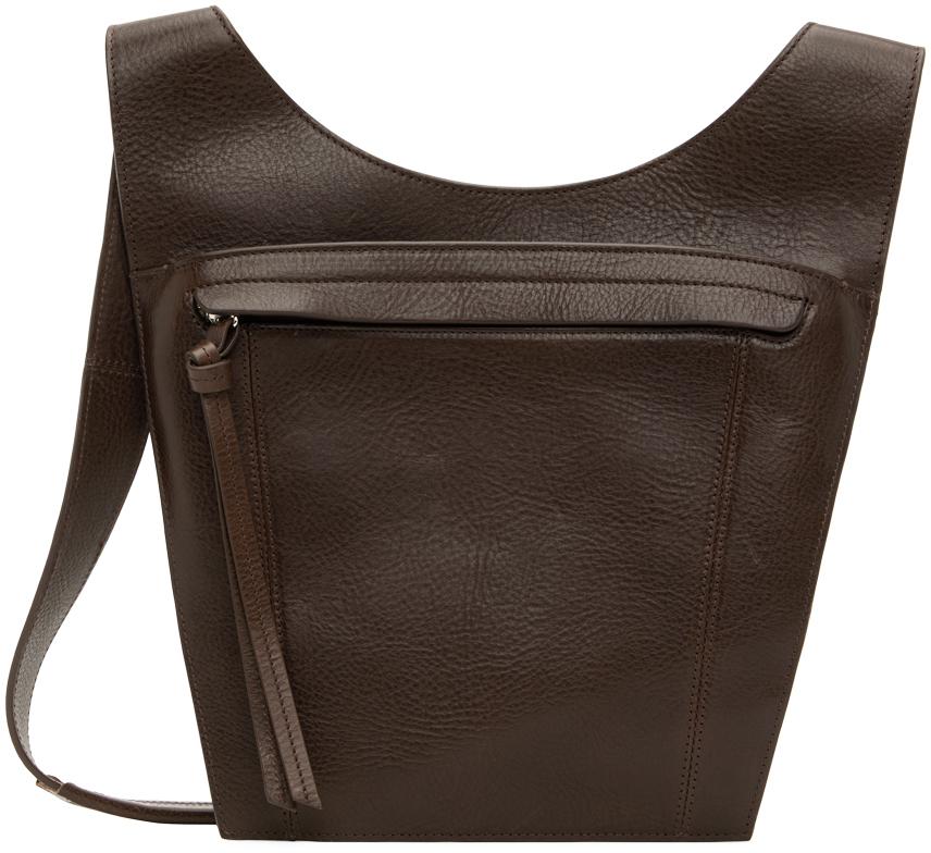 Brown Pocket Messenger Bag商品第1张图片规格展示