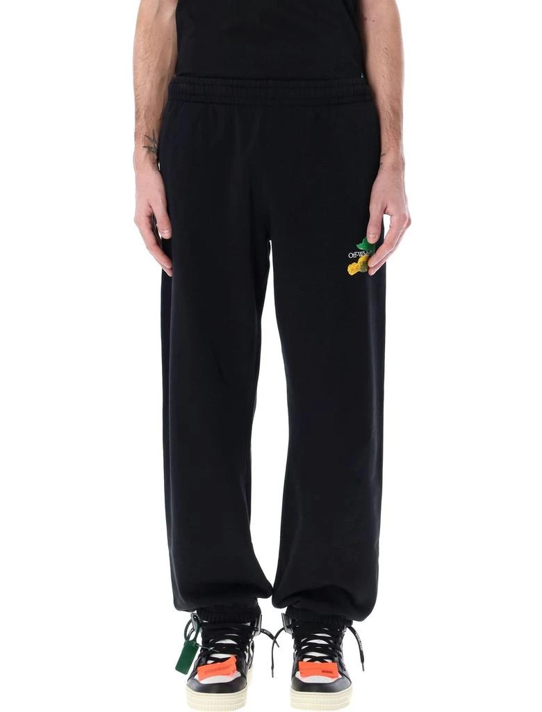 商品Off-White|Off-White Logo Detailed Straight Leg Trousers,价格¥3286,第1张图片