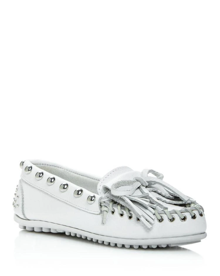 商品Rebecca Minkoff|x Minnetonka Leather Studded Moccasins 真皮休闲鞋,价格¥587,第1张图片