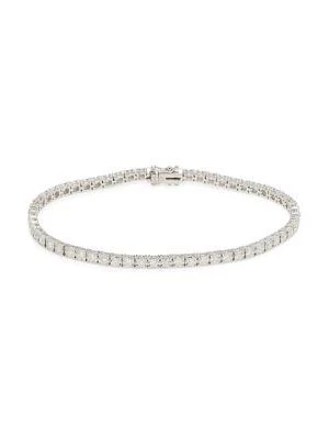 商品Saks Fifth Avenue|14K White Gold & 2.02 TCW Diamond Tennis Bracelet,价格¥34377,第1张图片