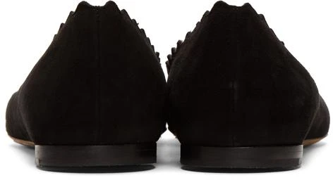 商品Chloé|Black Suede Lauren Ballerina Flats,价格¥3076,第4张图片详细描述