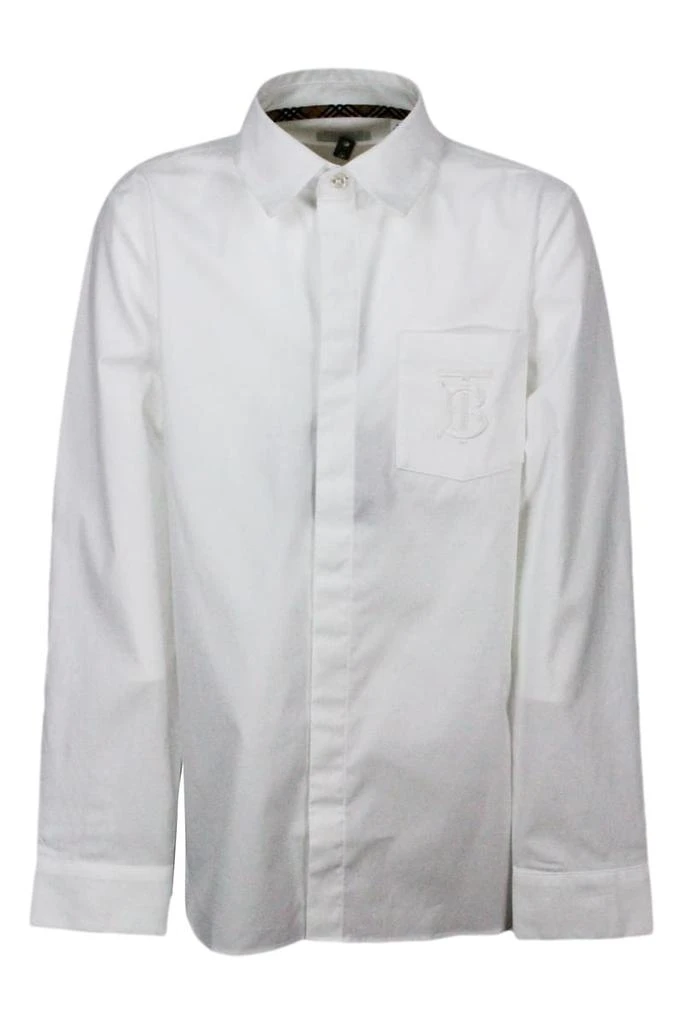 商品Burberry|Burberry Long-sleeved Cotton Shirt,价格¥1382,第1张图片