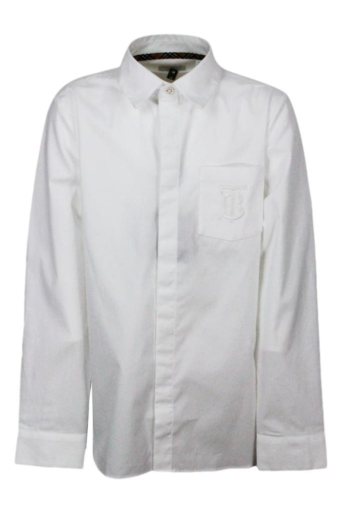 商品Burberry|Burberry Long-sleeved Cotton Shirt,价格¥1330,第1张图片