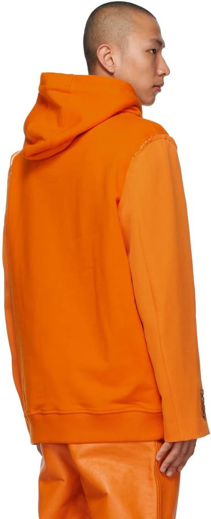 商品Burberry|Orange Reconstructed Hoodie,价格¥10086,第3张图片详细描述