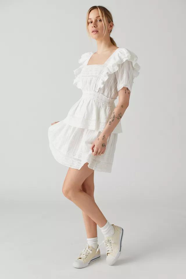 UO Irania Lace Inset Mini Dress商品第1张图片规格展示