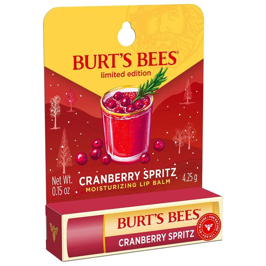 商品Burt's Bees|100% Natural Origin Moisturizing Lip Balm Cranberry Spritz,价格¥34,第5张图片详细描述