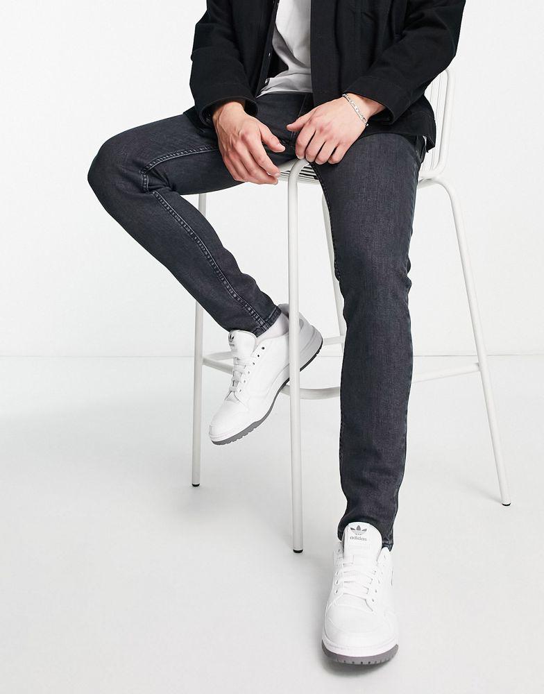 Levi's 519 extreme skinny hi-ball jeans in black商品第3张图片规格展示