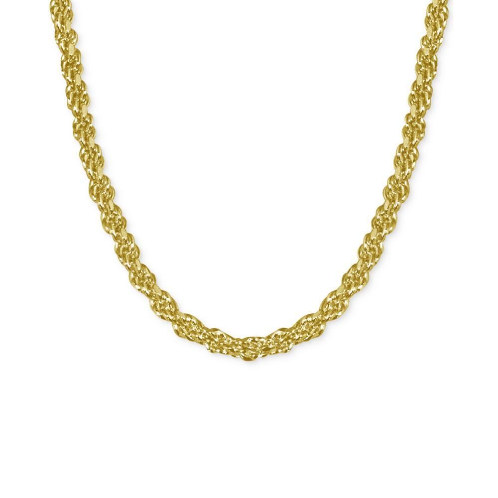 商品Essentials|Silver Plated Rope Link 24" Chain Necklace,价格¥65,第1张图片