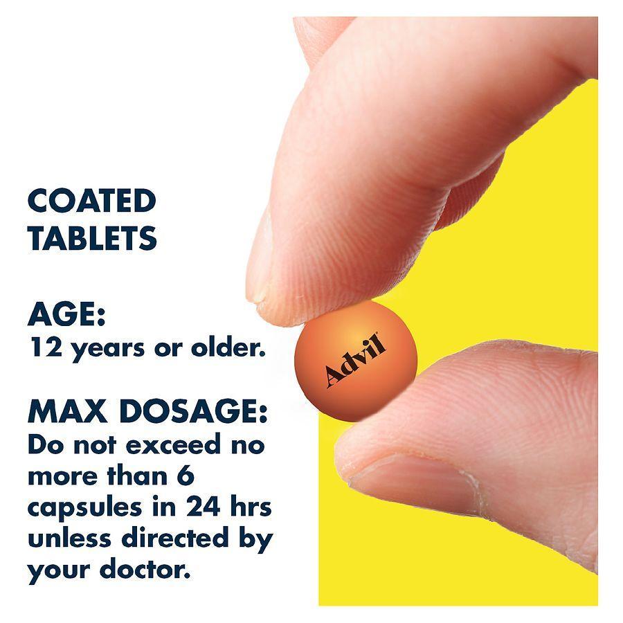 商品Advil|Ibuprofen Pain Reliever & Fever Reducer Tablets,价格¥72,第7张图片详细描述