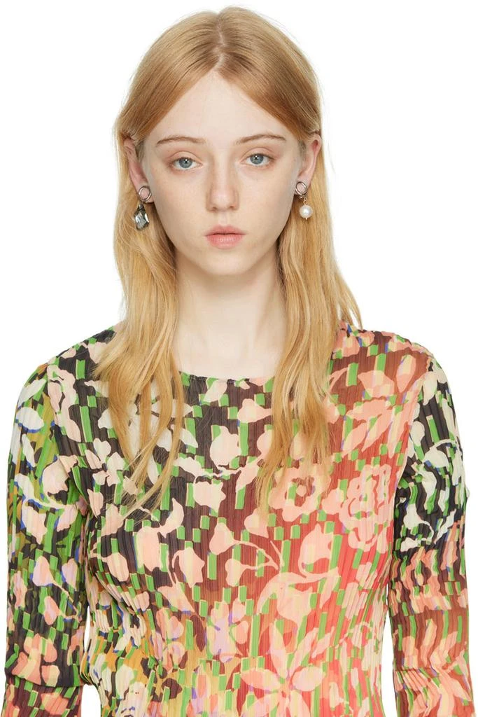 商品Justine Clenquet|SSENSE Exclusive Silver & Multicolor Laura Clip-On Earrings,价格¥642,第3张图片详细描述
