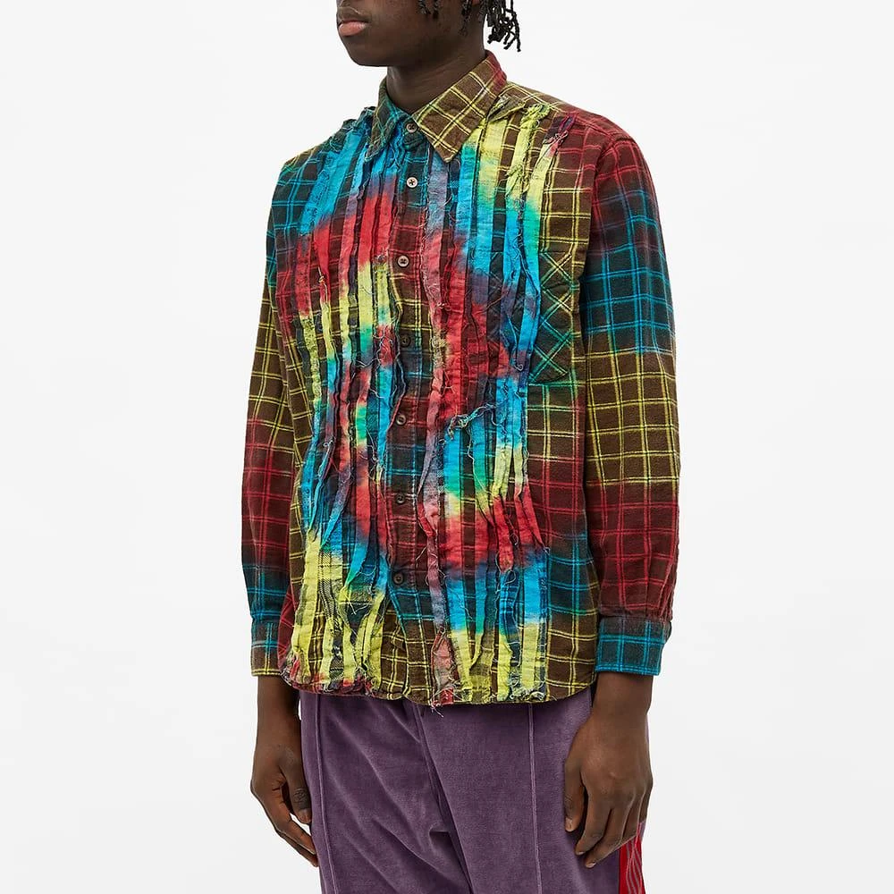 商品Needles|Needles 7 Cuts Tie Dye Flannel Shirt,价格¥833,第4张图片详细描述