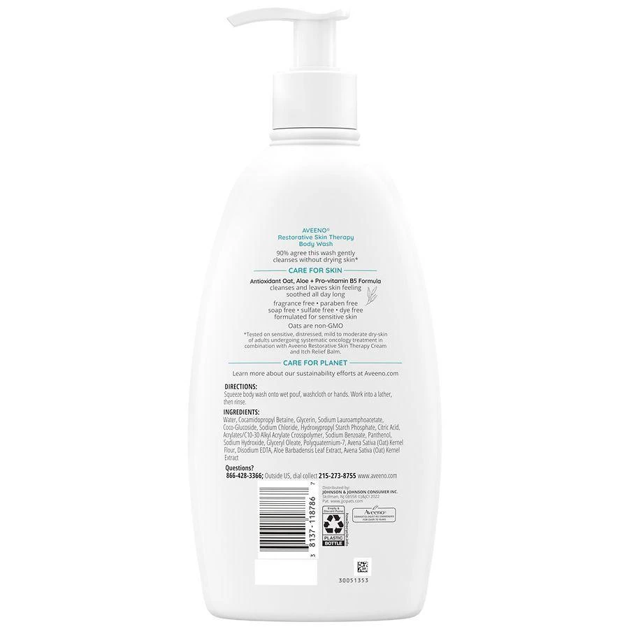 商品Aveeno|Restorative Skin Therapy Body Wash Fragrance Free,价格¥134,第4张图片详细描述