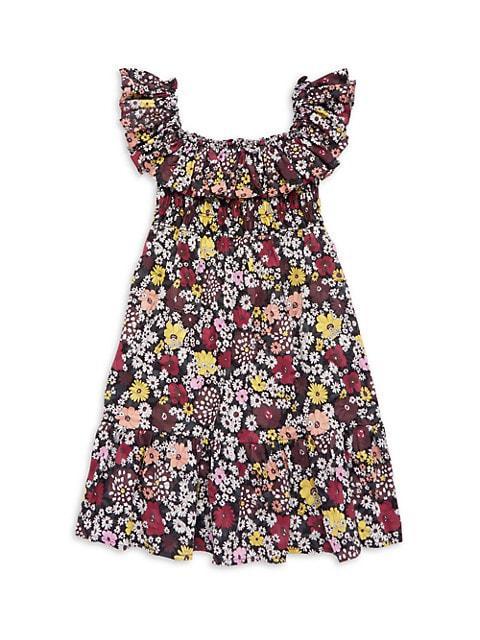 商品Sea|Little Girl's & Girl's Gitte Print Smocked Dress,价格¥673,第1张图片