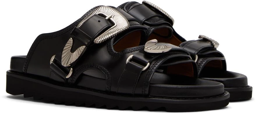 商品Toga Virilis|Black Polido Sandals,价格¥1130,第4张图片详细描述